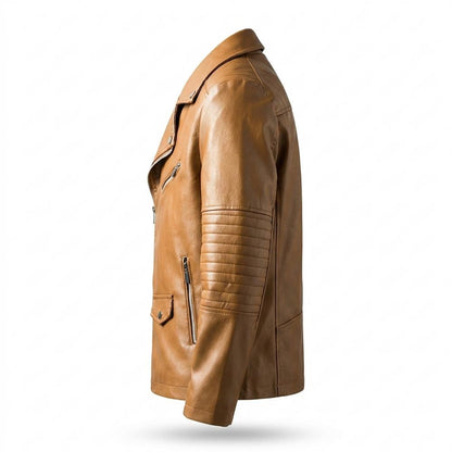 Allsaints Leather - Ramin | Asymmetrical Quilted Leather Jacket Men