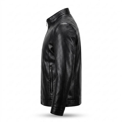 Allsaints Leather - Cirod | Zippered Stand-Collar Leather Jacket Men