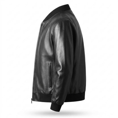 Allsaints Leather - Corum | Bomber-Style Zip-Up Leather Jacket Men