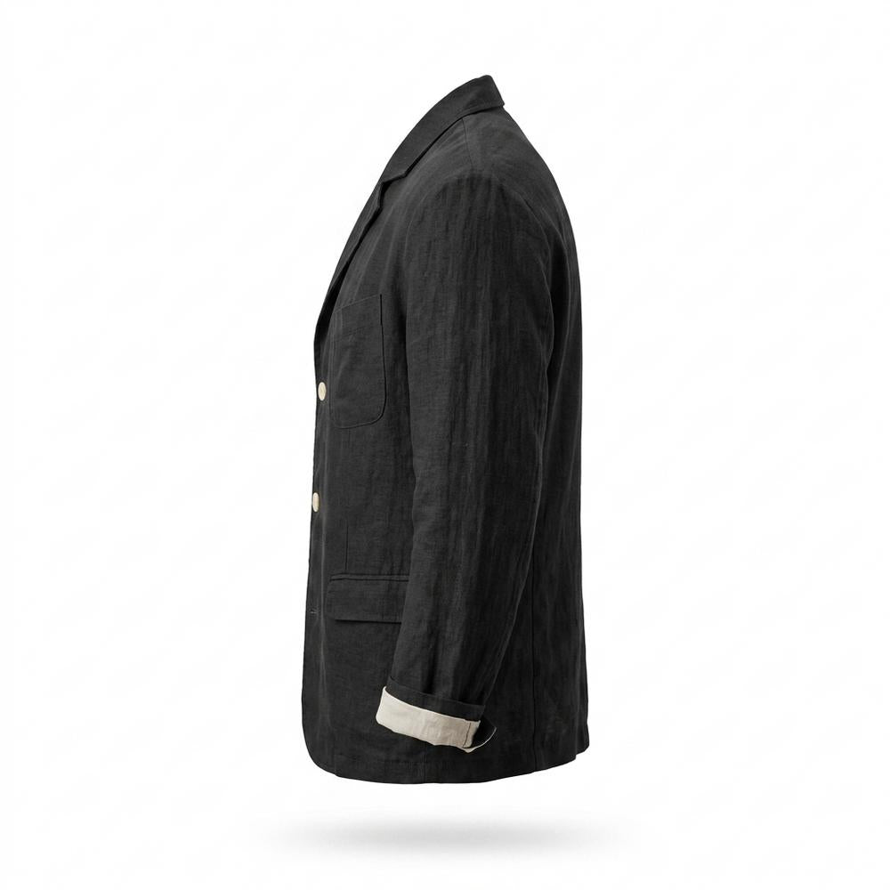 Allsaints Leather - Ellom | Cotton-Blend Three-Button Blazer Men
