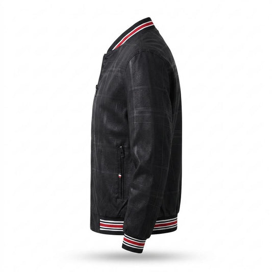 Allsaints Leather - Nalad | Plaid-Patterned Rib-Trimmed Jacket Men