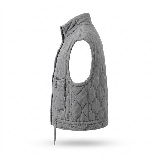 Allsaints Leather - Daded | Quilted Padded Vest Women
