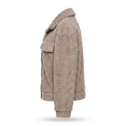 Allsaints Leather - Lolar | Fleece Button-Front Jacket Women