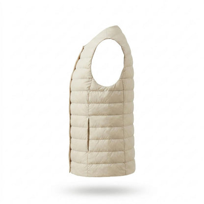 Allsaints Leather - Mamor | Quilted Collarless Vest Women