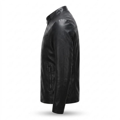 Allsaints Leather - Taven | Slim Fit Zip-Up Leather Jacket Men