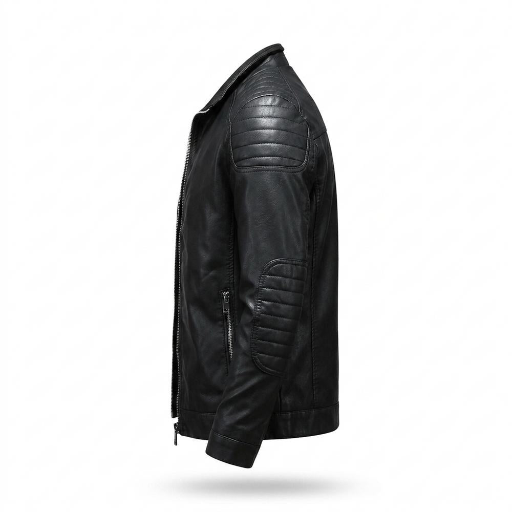 Allsaints Leather - Kasan | Quilted Fitted Leather Jacket Men