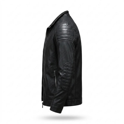 Allsaints Leather - Kasan | Quilted Fitted Leather Jacket Men