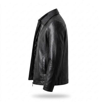 Allsaints Leather - Tavel | Zip-Up Collared Leather Jacket Men
