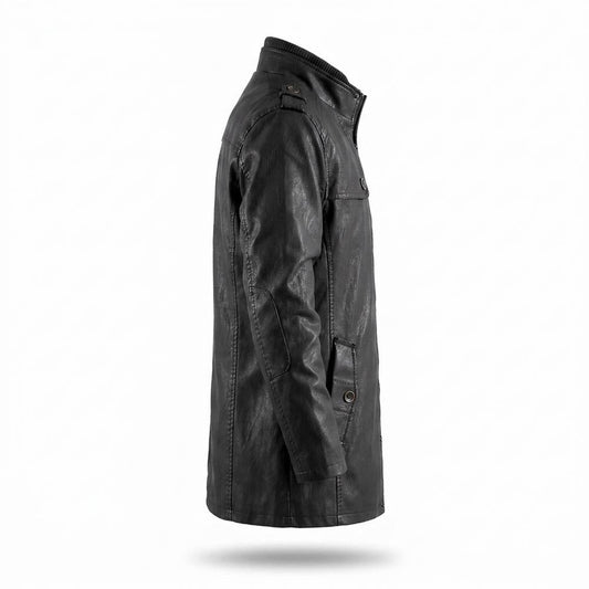 Allsaints Leather - Yovan | Lined Mid-Length Coat Men