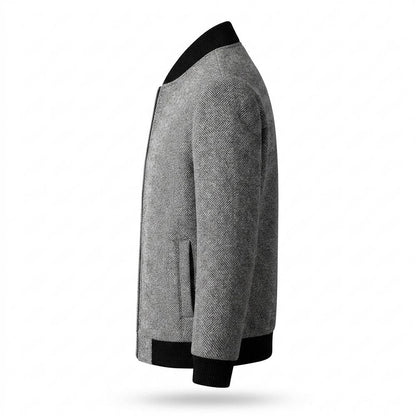 Allsaints Leather - Alvar | Textured Ribbed-Trim Jacket Men