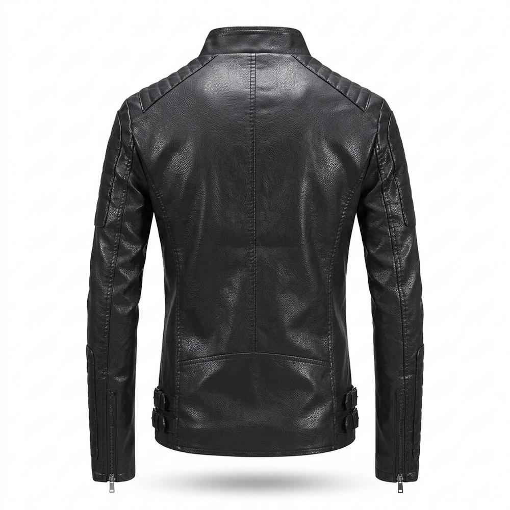 Allsaints Leather - Damon | Asymmetrical Quilted Leather Jacket Men