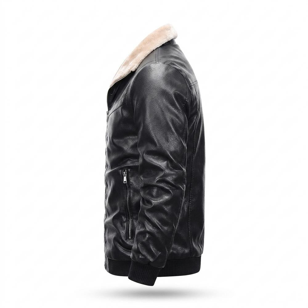 Allsaints Leather - Karen | Lined Zip-Up Leather Jacket Men