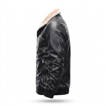 Allsaints Leather - Karen | Lined Zip-Up Leather Jacket Men