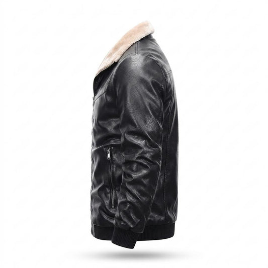 Allsaints Leather - Karen | Lined Zip-Up Leather Jacket Men