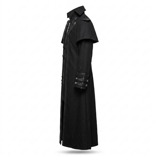 Allsaints Leather - Tisel | Decorated Longline Coat Men