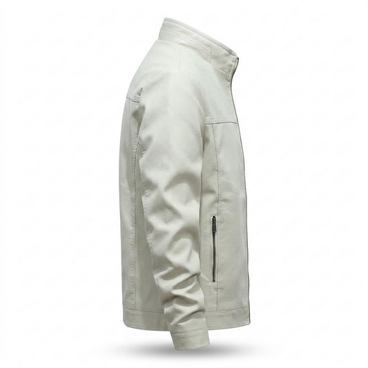 Allsaints Leather - Yoven | Stand-Collar Zippered Jacket Men