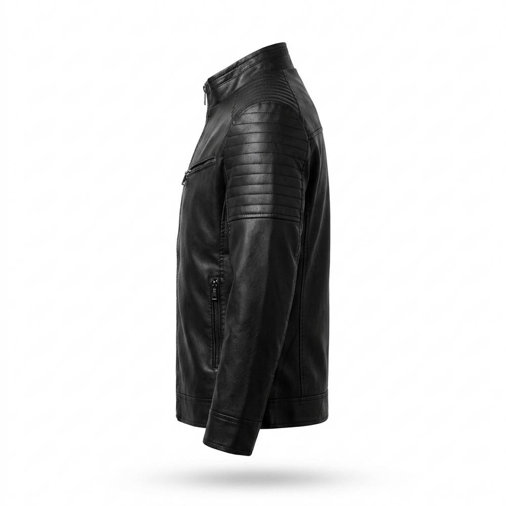 Allsaints Leather - Cikot | Quilted Tailored Leather Jacket Men