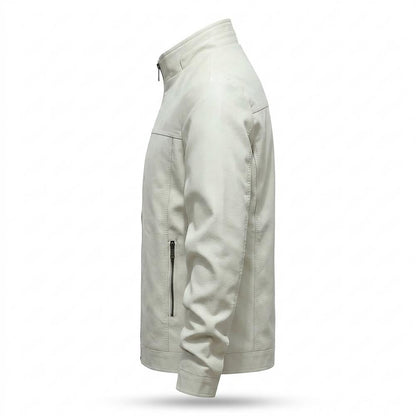 Allsaints Leather - Eavit | Lined Stand-Collar Leather Jacket Men