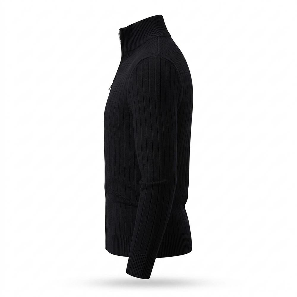 Allsaints Leather - Lylen | Zip-Up Ribbed Knit Cardigan Men