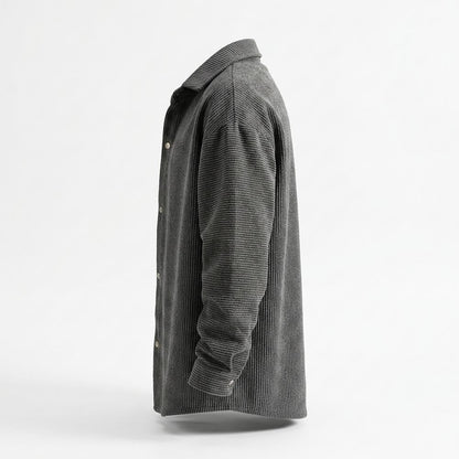 Allsaints Leather - Neram | Textured Snap-Button Shirt Men