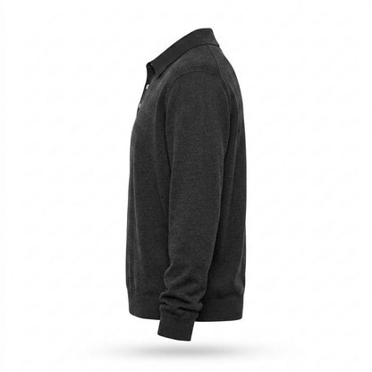 Allsaints Leather - Larev | Knitted Collared Sweater Men
