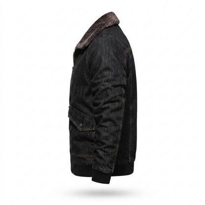 Allsaints Leather - Mafom | Shearling-Collar Zip-Up Jacket Men