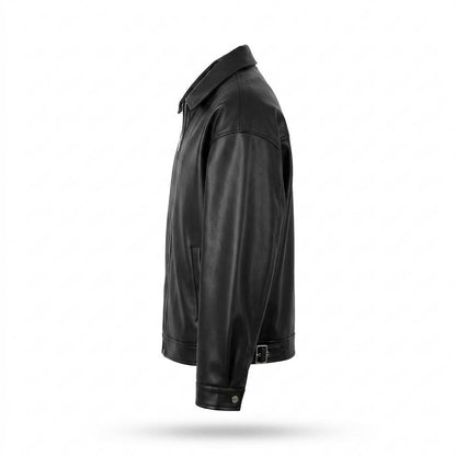 Allsaints Leather - Kefus | Zip-Up Relaxed-Fit Jacket Unisex