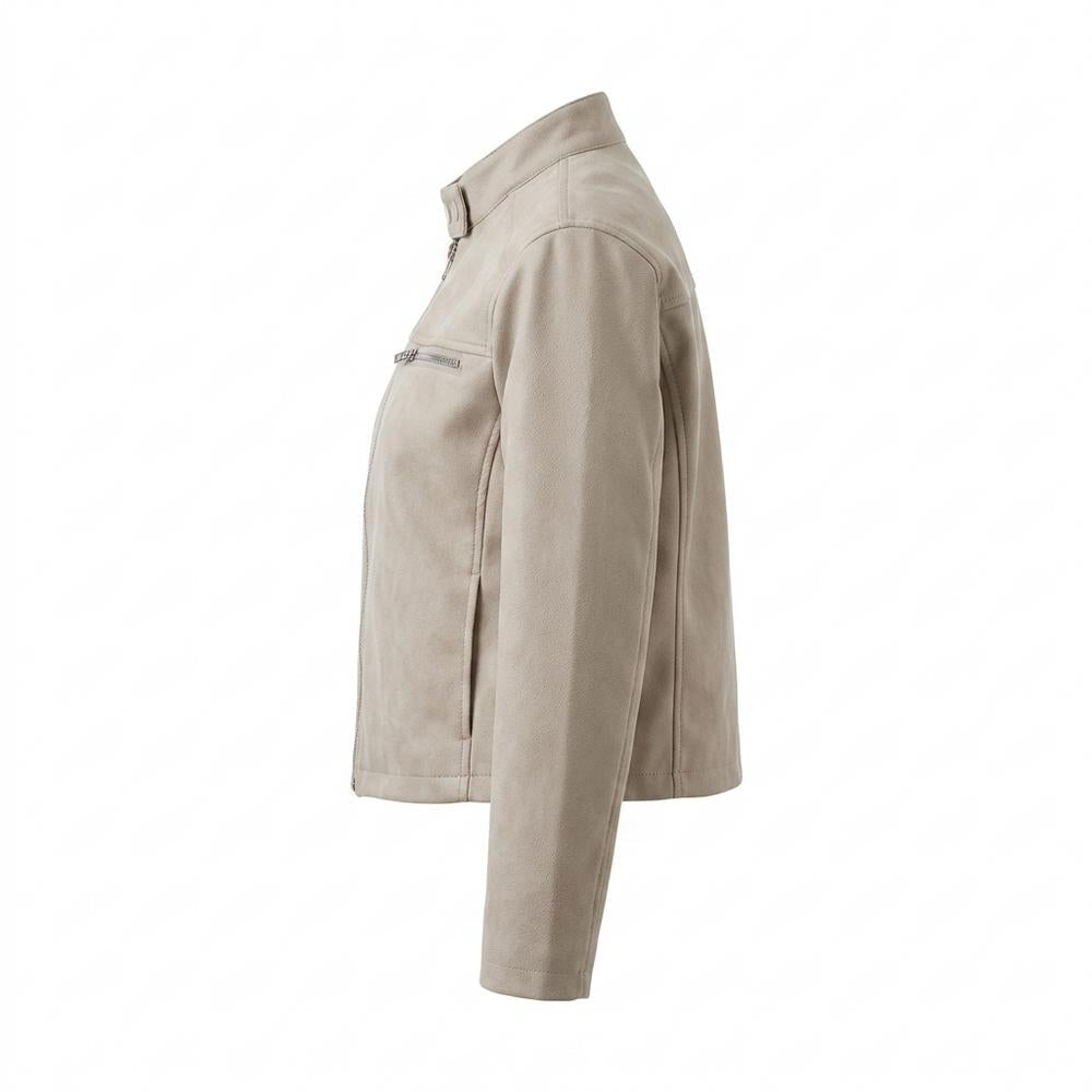 Allsaints Leather - Varan | Zip-Up Suede-Effect Jacket Women
