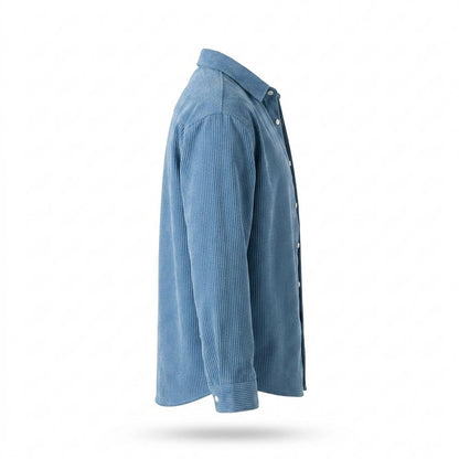 Allsaints Leather - Rodan | Corduroy Color-Block Shirt Men