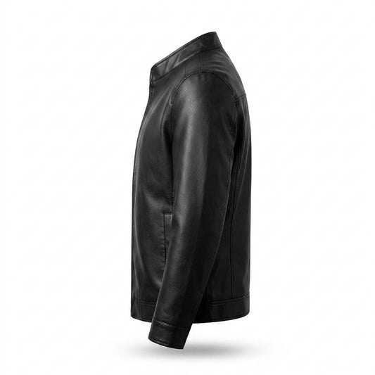 Allsaints Leather - Casir | Zip-Up Stand-Collar Leather Jacket Men