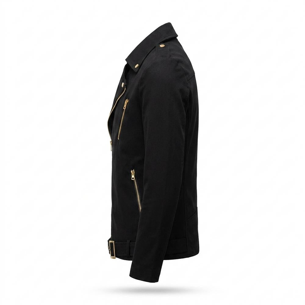 Allsaints Leather - Allen | Asymmetrical Belted Leather Jacket Men