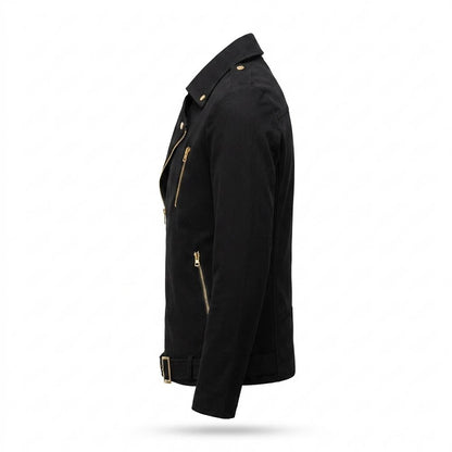 Allsaints Leather - Allen | Asymmetrical Belted Leather Jacket Men