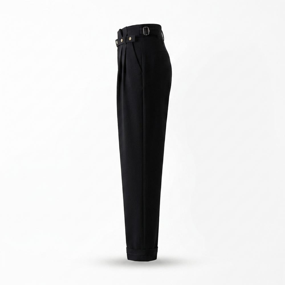 Allsaints Leather - Nodan | High-Waisted Pleated Pants Women