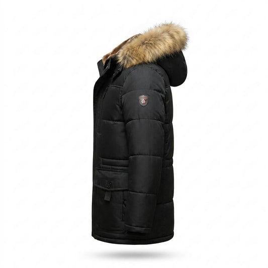 Allsaints Leather - Semor | Fur-Trimmed Quilted Parka Men