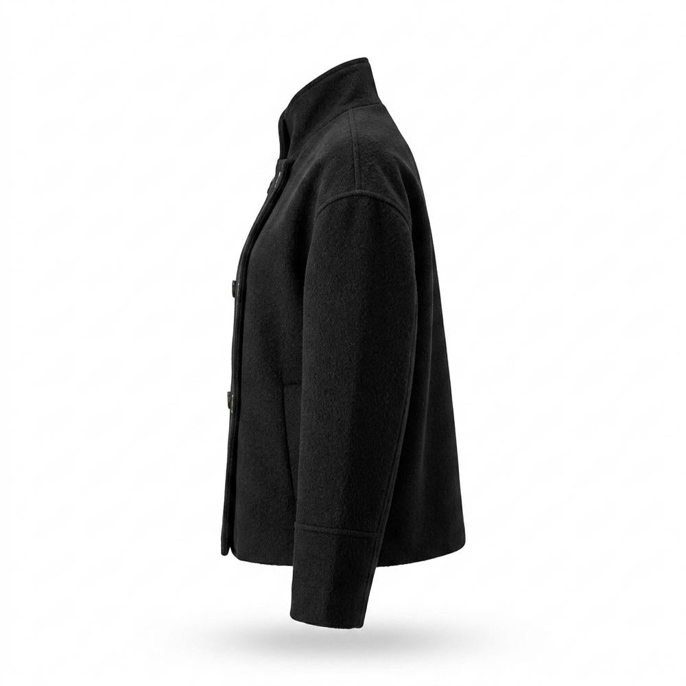 Allsaints Leather - Lynal | Double-Breasted High-Neck Jacket Women