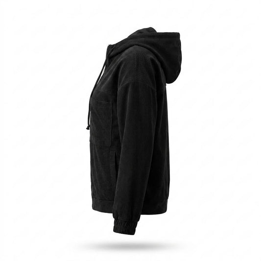 Allsaints Leather - Lelar | Hooded Corduroy Jacket Women