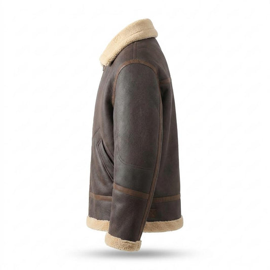 Allsaints Leather - Lalen | Shearling-Lined Aviator-Style Jacket Men
