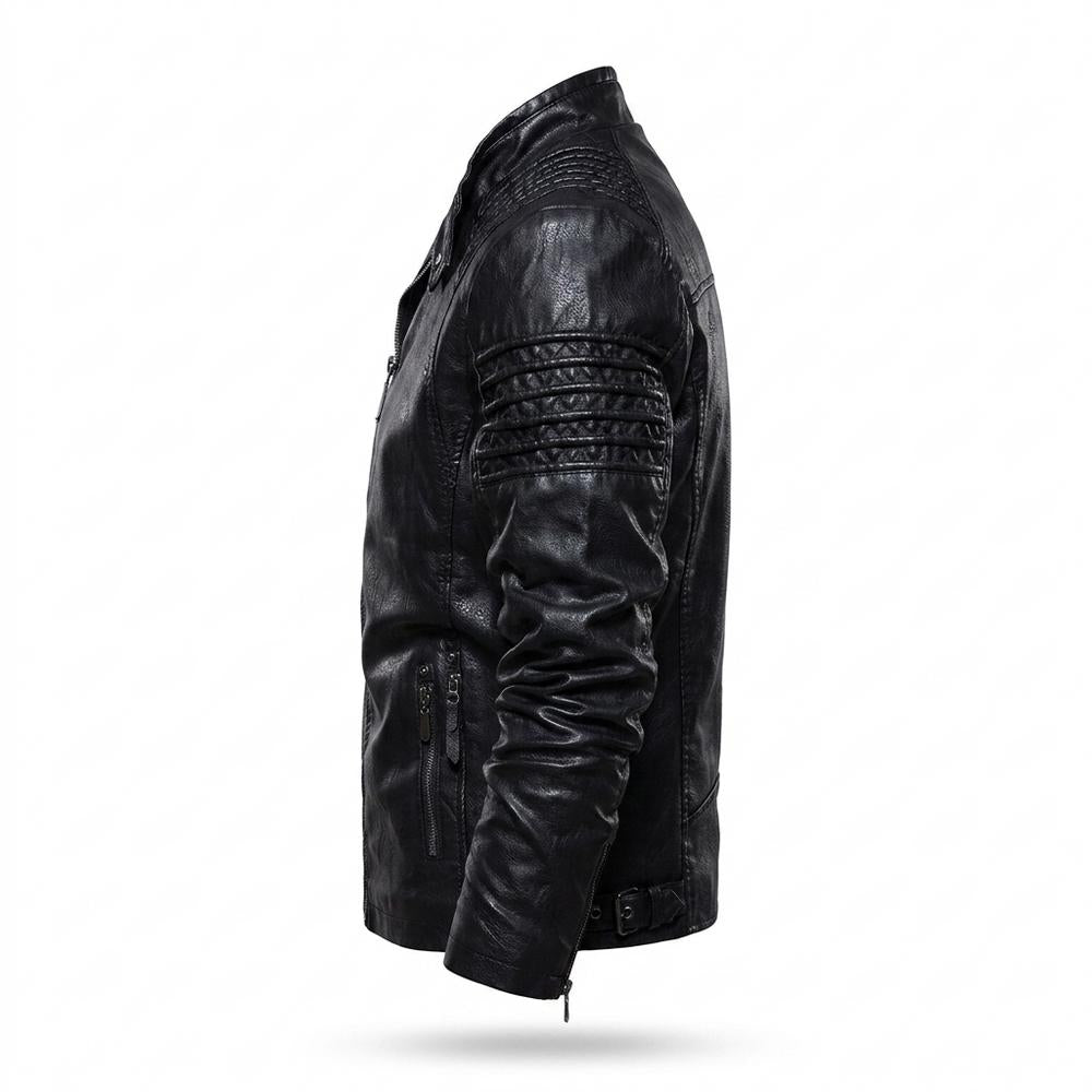 Allsaints Leather - Tinor | Quilted Lined Leather Jacket Men