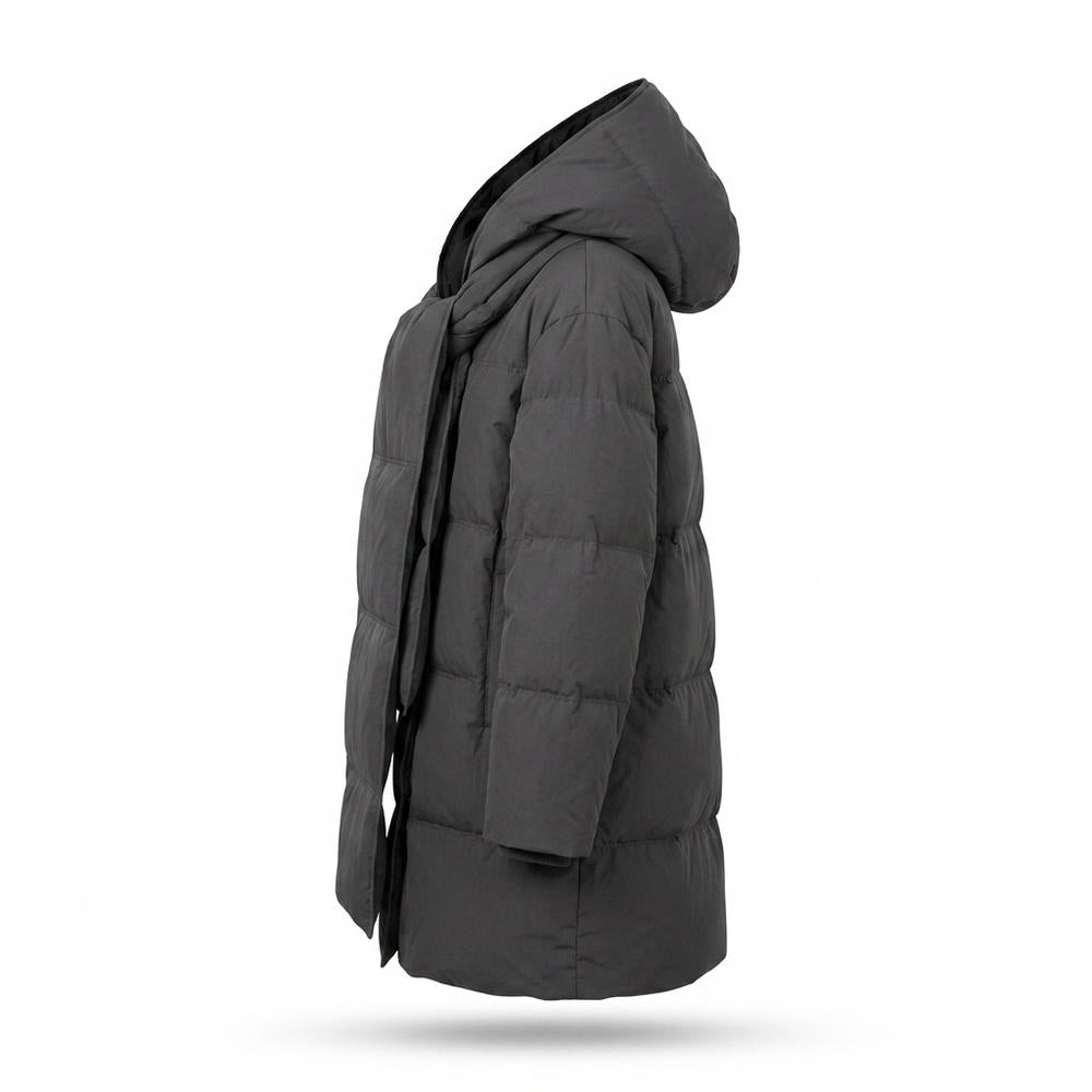 Allsaints Leather - Lasol | Padded Scarf-Neck Jacket Women