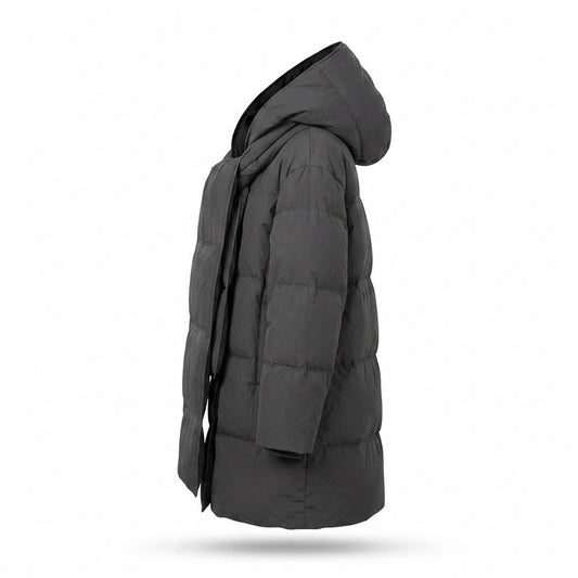 Allsaints Leather - Lasol | Padded Scarf-Neck Jacket Women