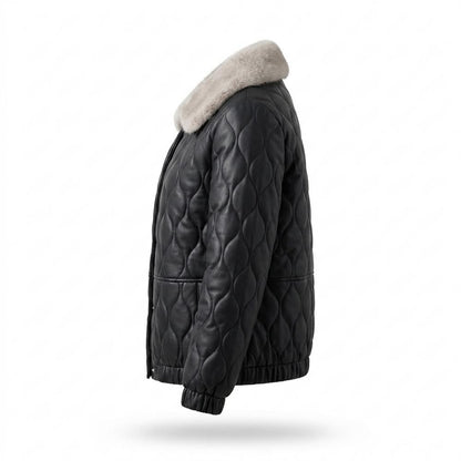 Allsaints Leather - Darel | Quilted Button-Front Jacket Women