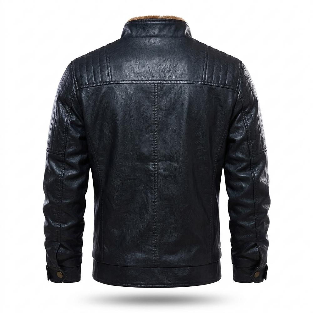Allsaints Leather - Radus | Quilted Grained Leather Jacket Men