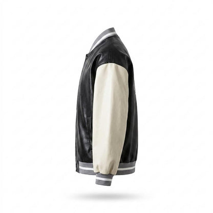 Allsaints Leather - Tavin | Color-Block Zip-Up Jacket Unisex