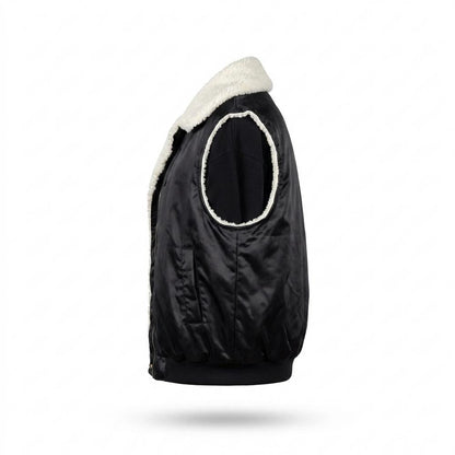 Allsaints Leather - Serev | Satin Sherpa-Lined Vest Unisex