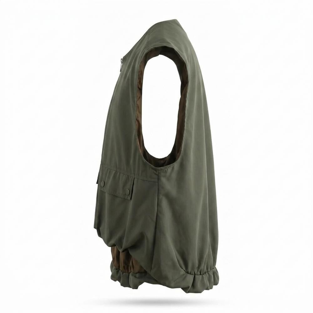 Allsaints Leather - Nilar | Zip-Up Lined Vest Unisex