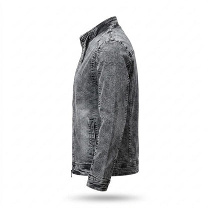 Allsaints Leather - Karal | Washed Zip-Up Jacket Men