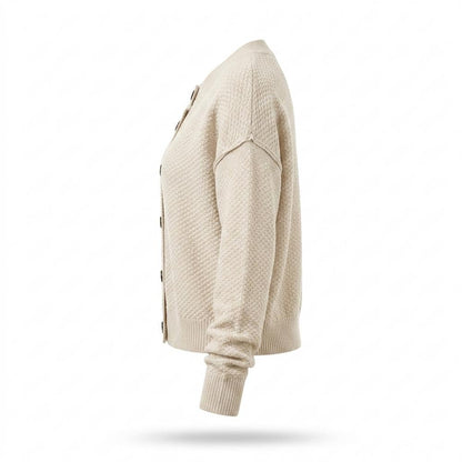 Allsaints Leather - Armin | Textured Button-Front Knit Cardigan Women
