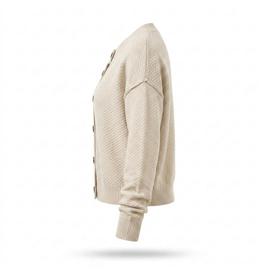 Allsaints Leather - Armin | Textured Button-Front Knit Cardigan Women