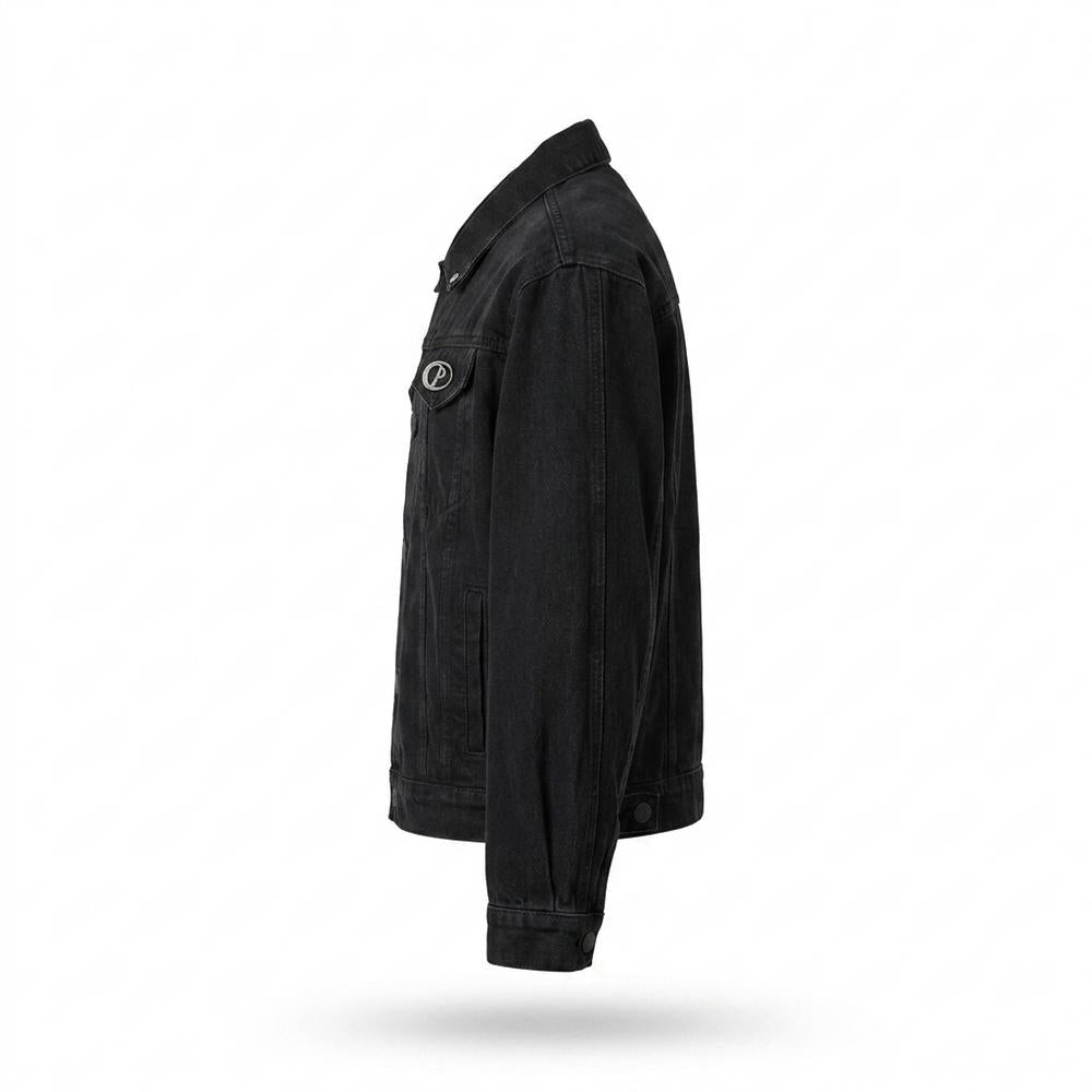 Allsaints Leather - Memen | Buttoned Relaxed-Fit Denim Jacket Unisex