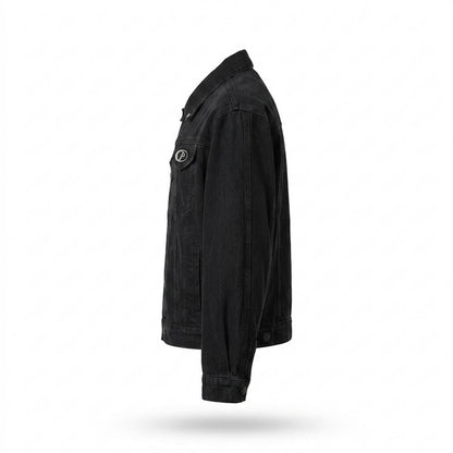 Allsaints Leather - Memen | Buttoned Relaxed-Fit Denim Jacket Unisex